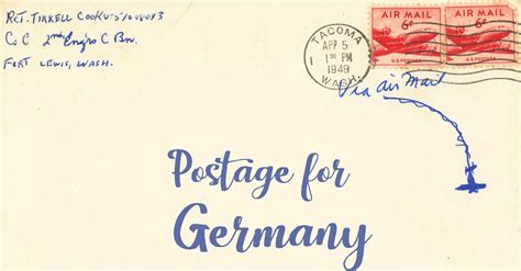 us postage to germany.